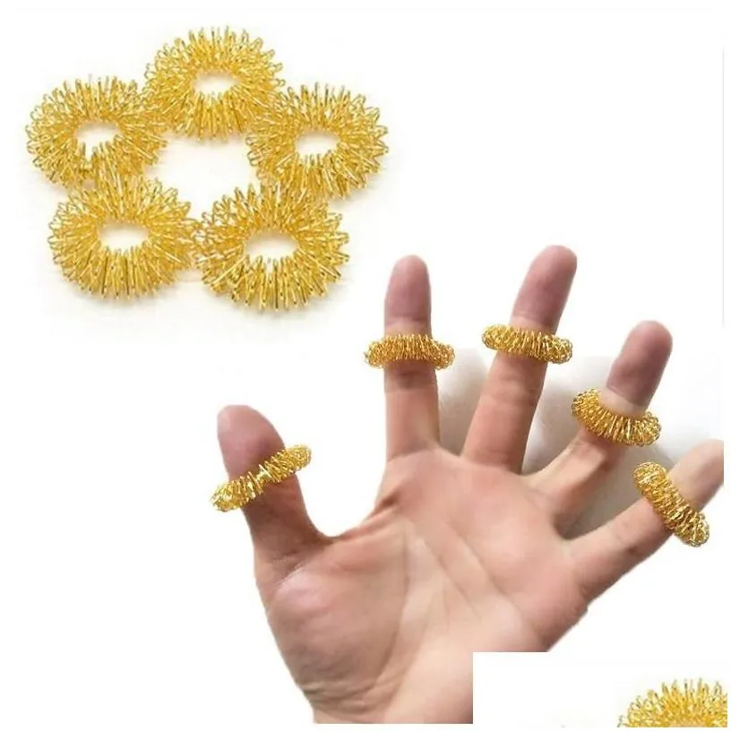 decompression toy spiky sensory ring fidget for finger mas hand acupressure masr relief circation rings 0225 drop delivery toys gift