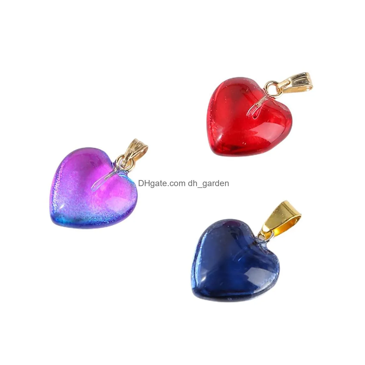 16mm crystal glass love hearts pendant new selling creative pendant for jewelry making necklace earring accessories