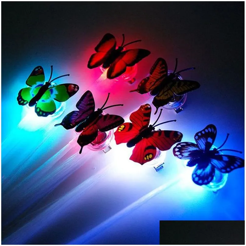 DHL HOT Flash LED Hair Braids with butterfly Fiber Hairpin clips Luminous Hair clip Wig Party KTV Glow Supplies Hair Accessory