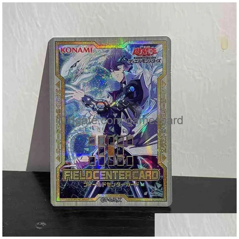 yu gi oh dark magician girl/blue-eyes white dragon venue center indication card hobby collection card not original g220311