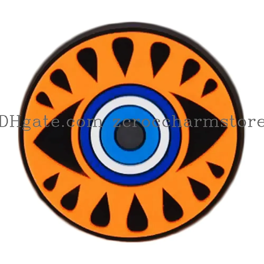 evil eye clog charms horror shoes charm for clog pvc clog pins shoe charms accessories cute decorations fit clog sandals bracelets ornaments gift birthday party favors supplies