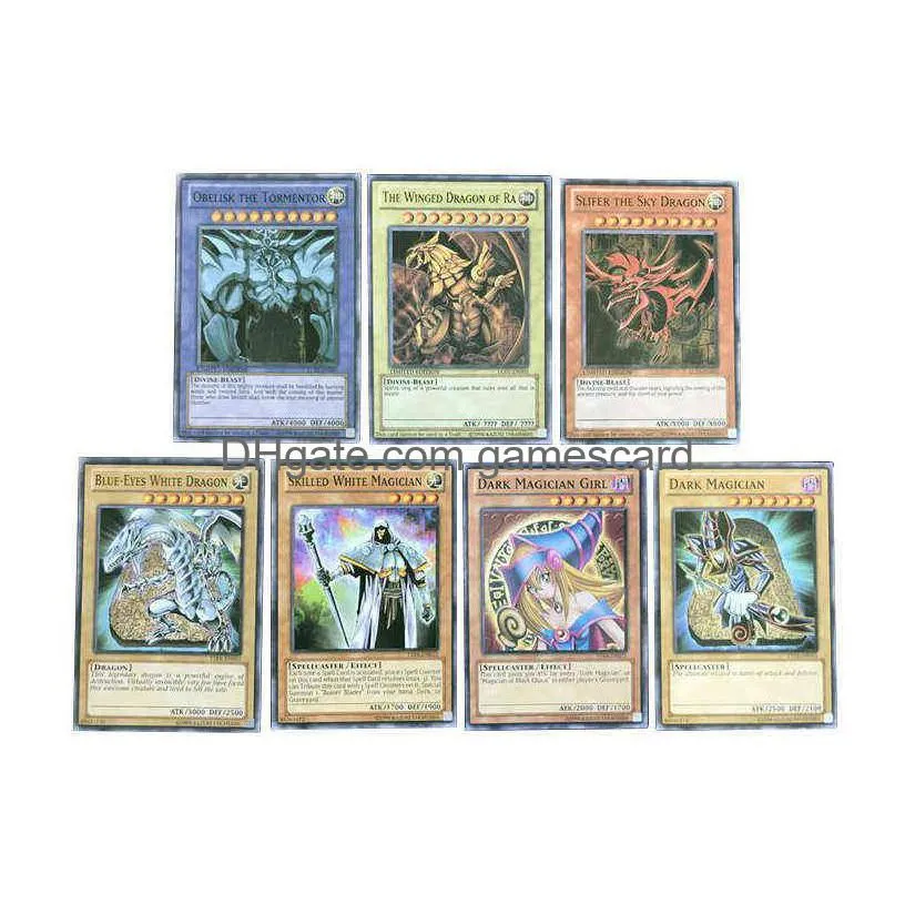 new japanese anime yugioh collection rare cards box yu gi oh sky dragon game hobby collectibles cards holder for child gift toys