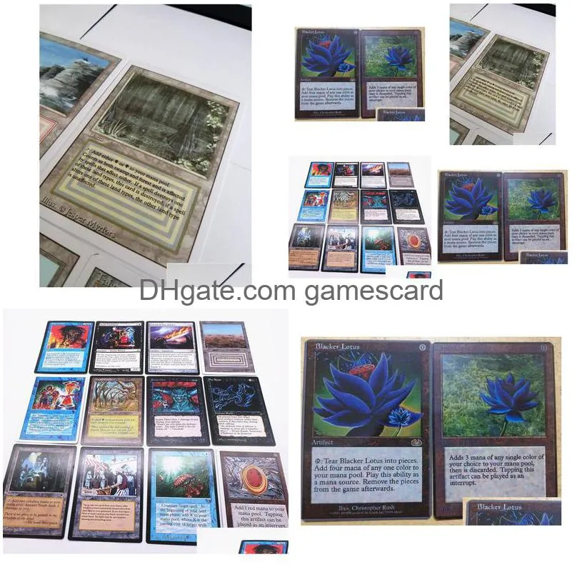 126pcs/lot magic game diy cards of english version matte board games collection custom cards tcg classics