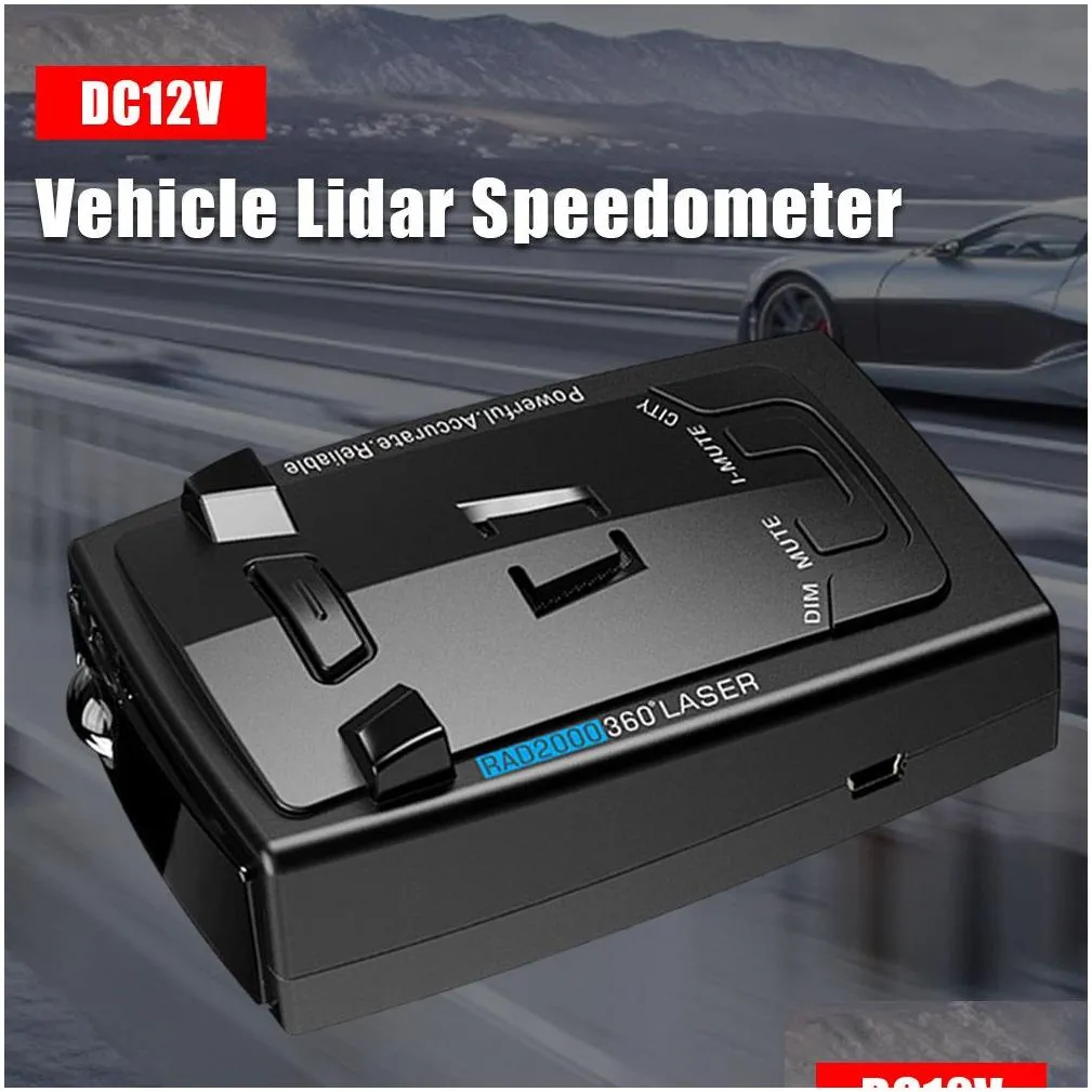 Car Radar Detector 12V English Russian Radar Detection Speed Alarm 2 Modes K X Ka Band Auto Accessories