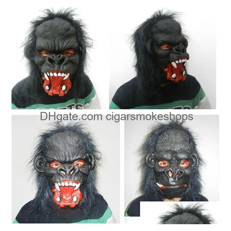 gorilla eco-latex animal mask: festive headgear for halloween, christmas & carnivals