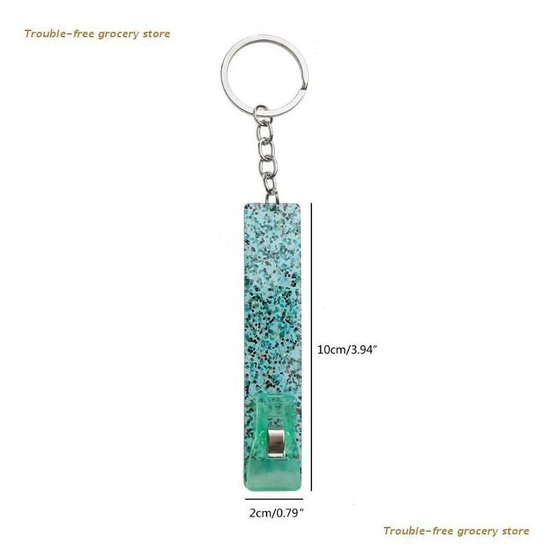 Keychains Creative Purse Clip Card Puller Key Chain Pretty Nails Tool Debit Grabber