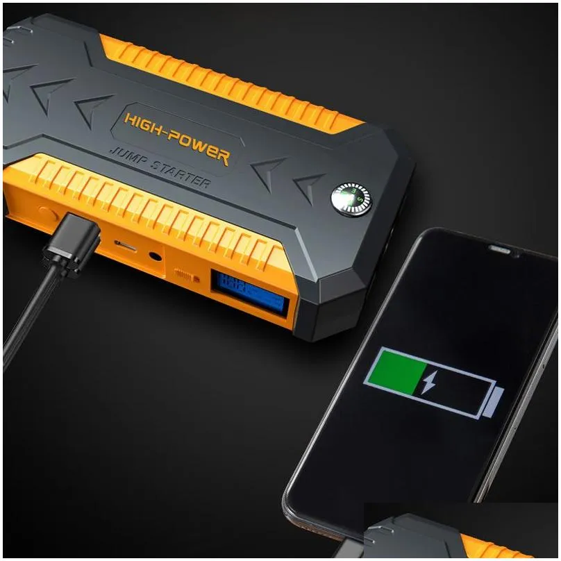 Factory Supply Car Jump Starter 12V Auto Battery Power Bank 88000mAh Mobile Phone Rescue Energy Storage Vehicle Tools