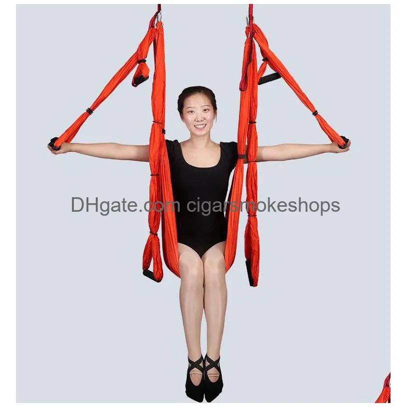 swingpro canvas double hammock for garden & indoor sleeping, with 250x150cm yoga hammock & micro-elastic rope - anti-gravity, durable &
