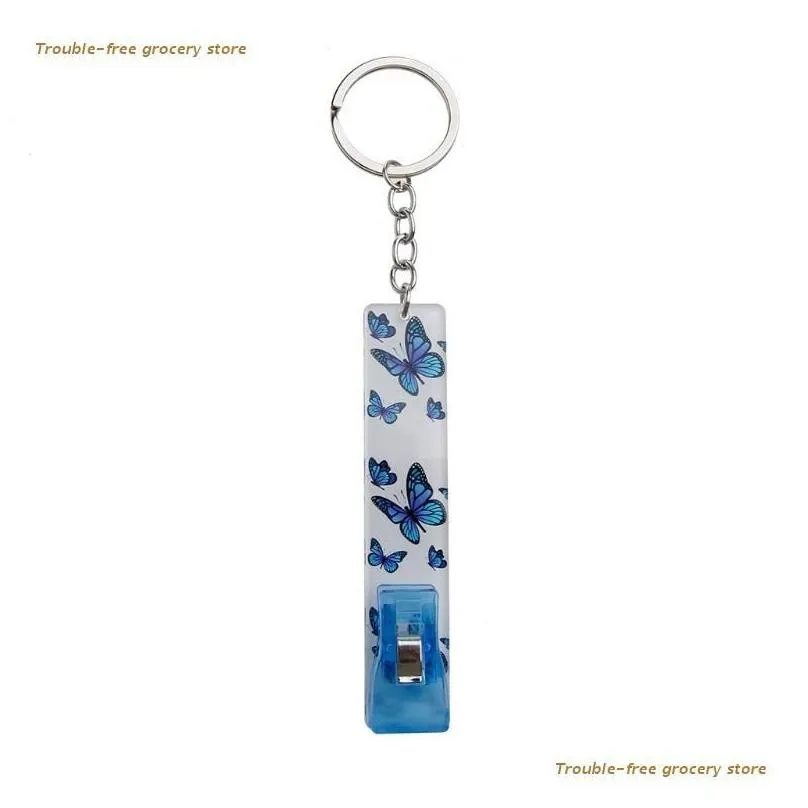 Keychains Creative Purse Clip Card Puller Key Chain Pretty Nails Tool Debit Grabber