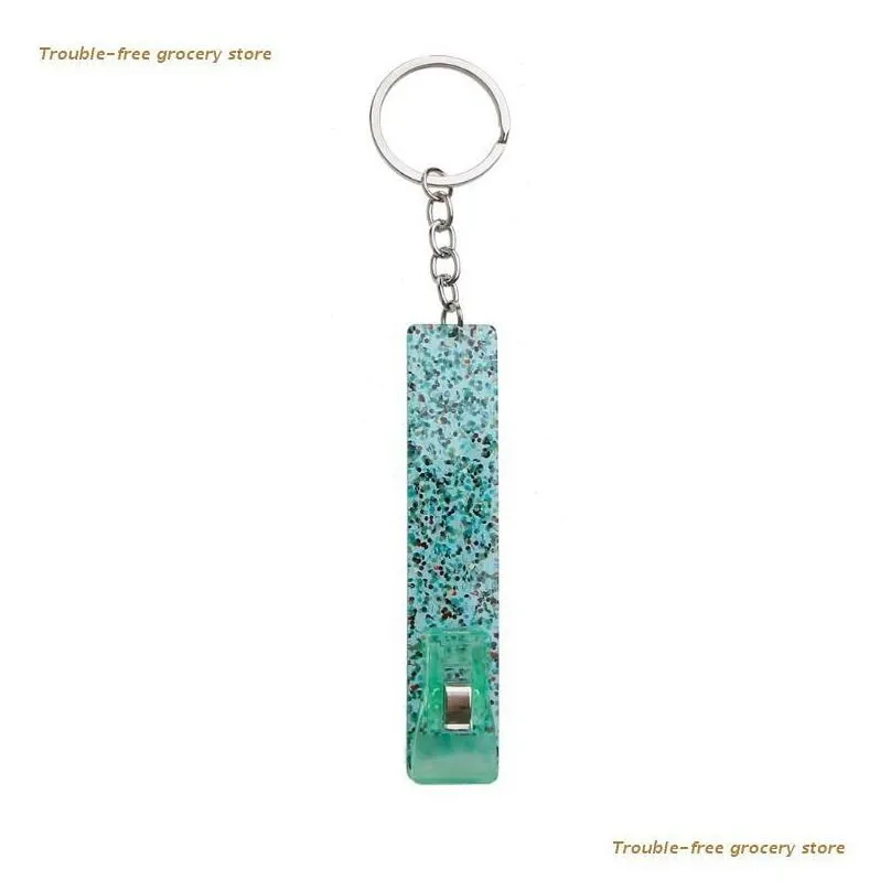 Keychains Creative Purse Clip Card Puller Key Chain Pretty Nails Tool Debit Grabber