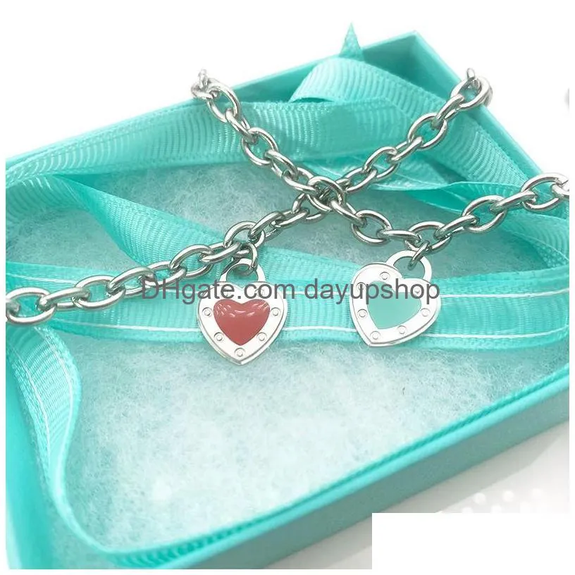 heart bracelet woman chain on hand stainless steel fashion jewelry valentines day gifts for girlfriend accessories wholesale lot size