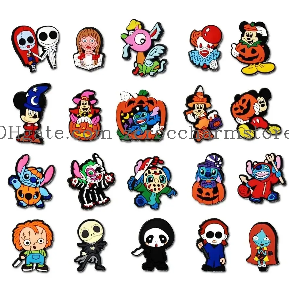 3ml horror halloween clog charms for shoes decorations accessories for charm ornament girls boys party favor gifts