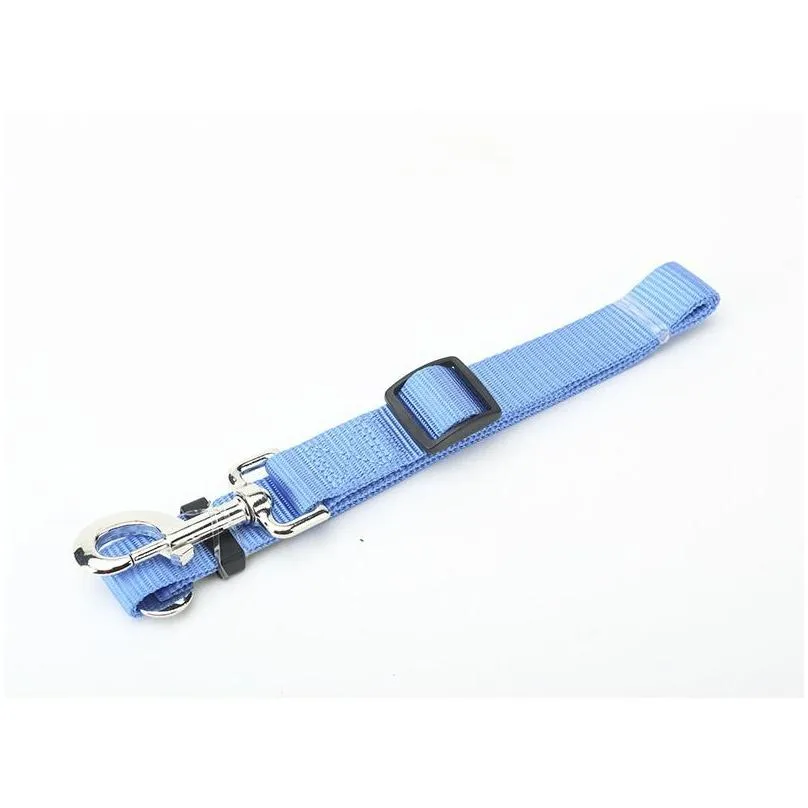 Seatbelt Harness Leash Nylon Dog Seat Belt Leashes Pet Dogs Car Belts Puppy Travel Clip Supplies 10 Colors Wholesale DH8996
