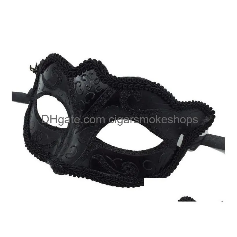 venetian masquerade party mask by mardi gras man - half-face sexy woman dance mask for halloween & christmas