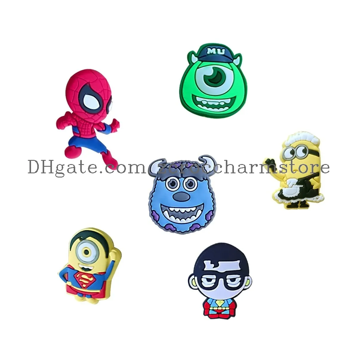 different shape of pvc cartoon shoe charms for charms for clog and bracelet wristband