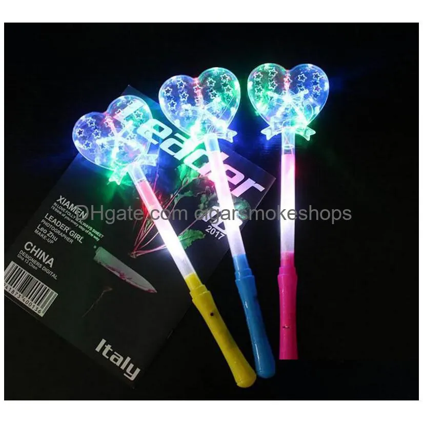 sparklebrite led flashing light stick - butterfly & snowflake design | unique gift for concerts, parties & special events