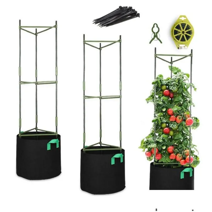 garden supplies other vegetable tomato support rack vine climbing frame holder vertical plants cage trellis flower plant pillar