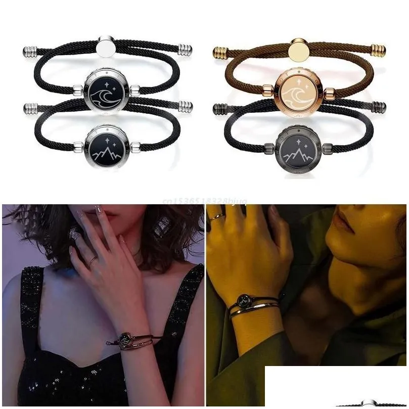 Earrings & Necklace Dropship Long Distance Couple Smart Bracelet Bluetooth-compatible ConnectionEarrings