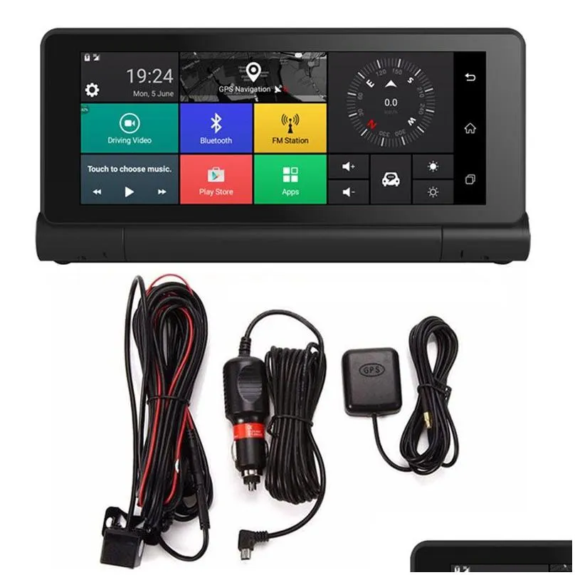 3G 7 inch Car GPS Navigation Bluetooth Android 5.0 Navigators With DVR HD 1080 Vehicle GPS SAT Navi Free 3D Maps