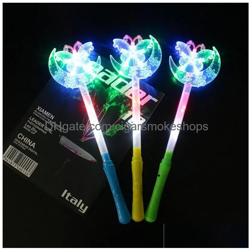 glow party starlight: led five-pointed star flashing stick - creative gift for concerts, raves & props