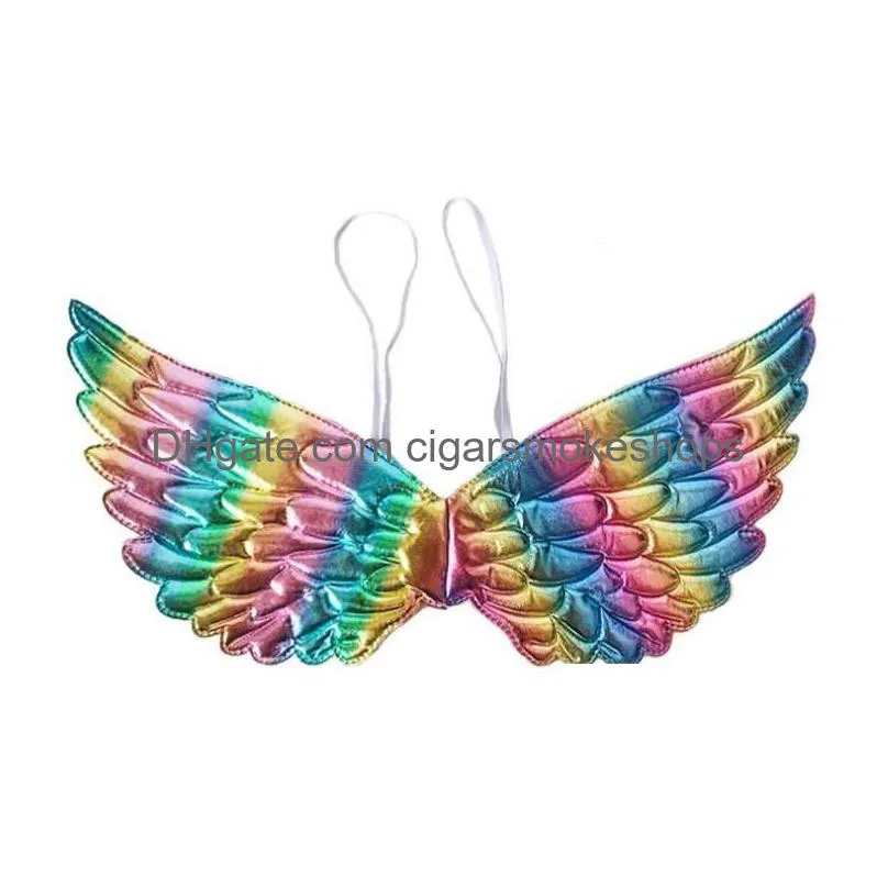 fairy angel wings - colorful costume accessory for halloween, weddings, birthdays & diy decor