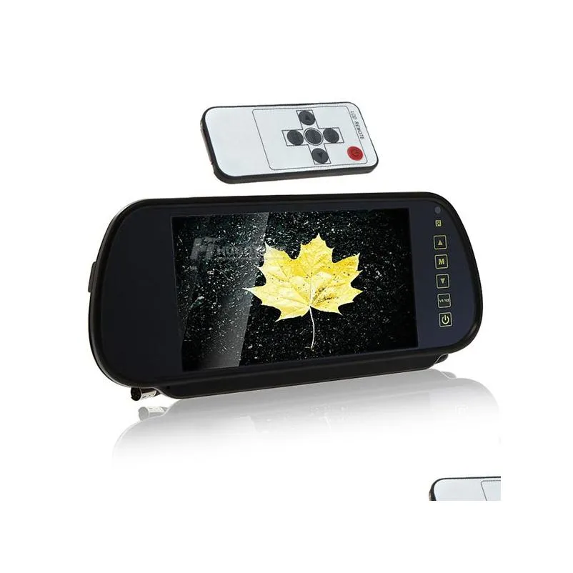 HD 7 Inch Car Rear View Camera Mirror Monitor TFT LCD Screen With IR Nighvision LED Back up Cameras