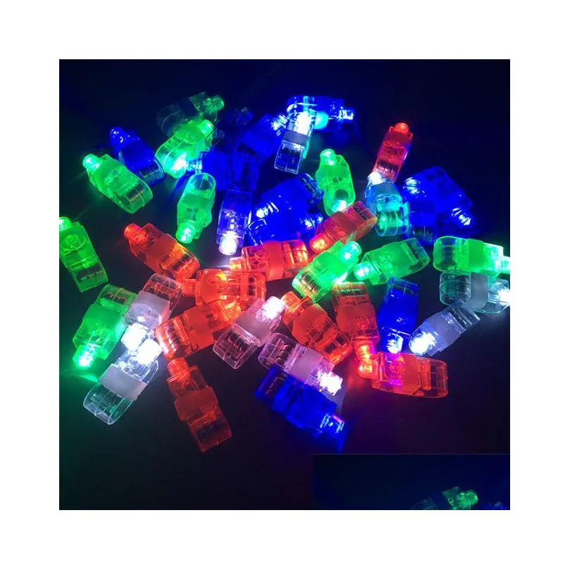 led finger gloves lamp ring gifts lights glow laser beams flashing party flash kid toys 4 colors k491