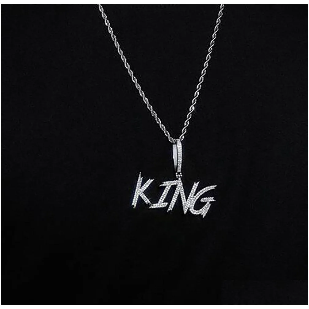 soft brushed custom name cursive letters pendant for men women gifts cubic zirconia necklace hip hop jewelry