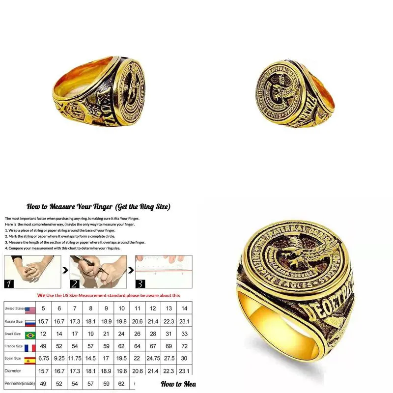 new arrival american military soldiers ring vintage retro stainless steel veteran cadre soldiers united states men`s  rings jewelry item