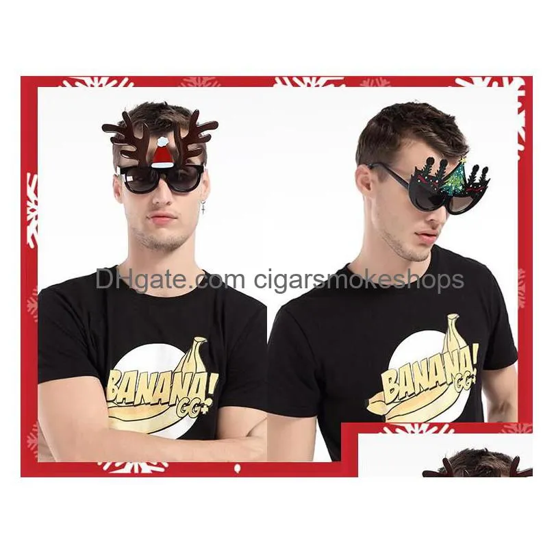 partyspecs christmas glasses - santa hat funny props for xmas & new year celebration