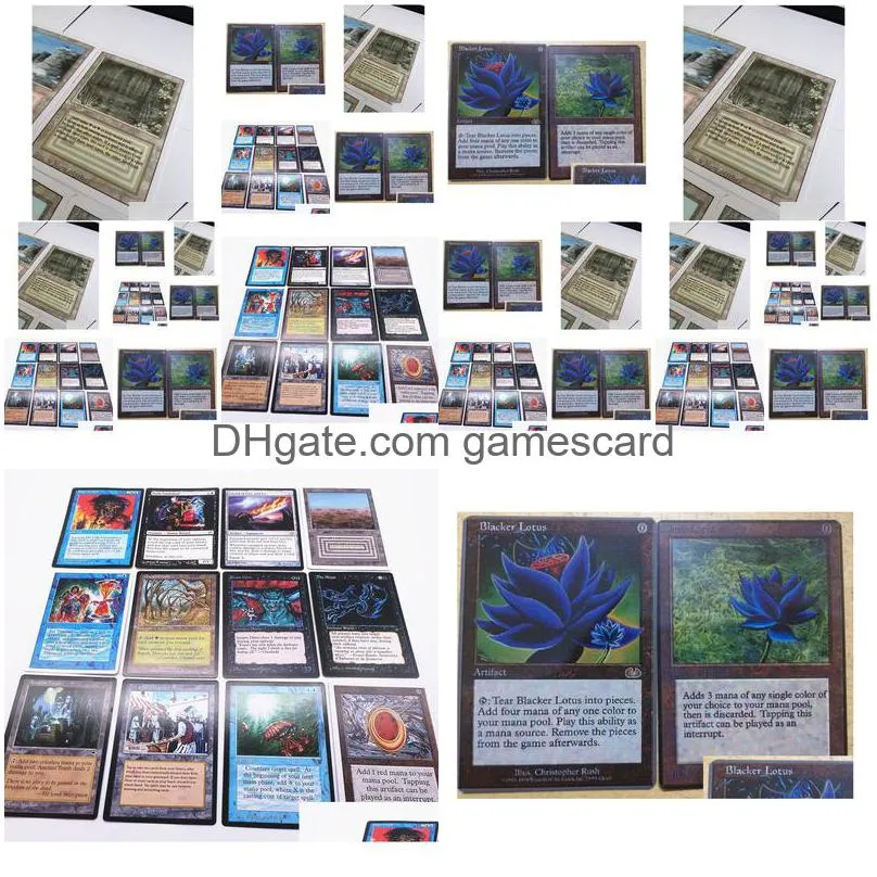 126pcs/lot magic game diy cards of english version matte board games collection custom cards tcg classics