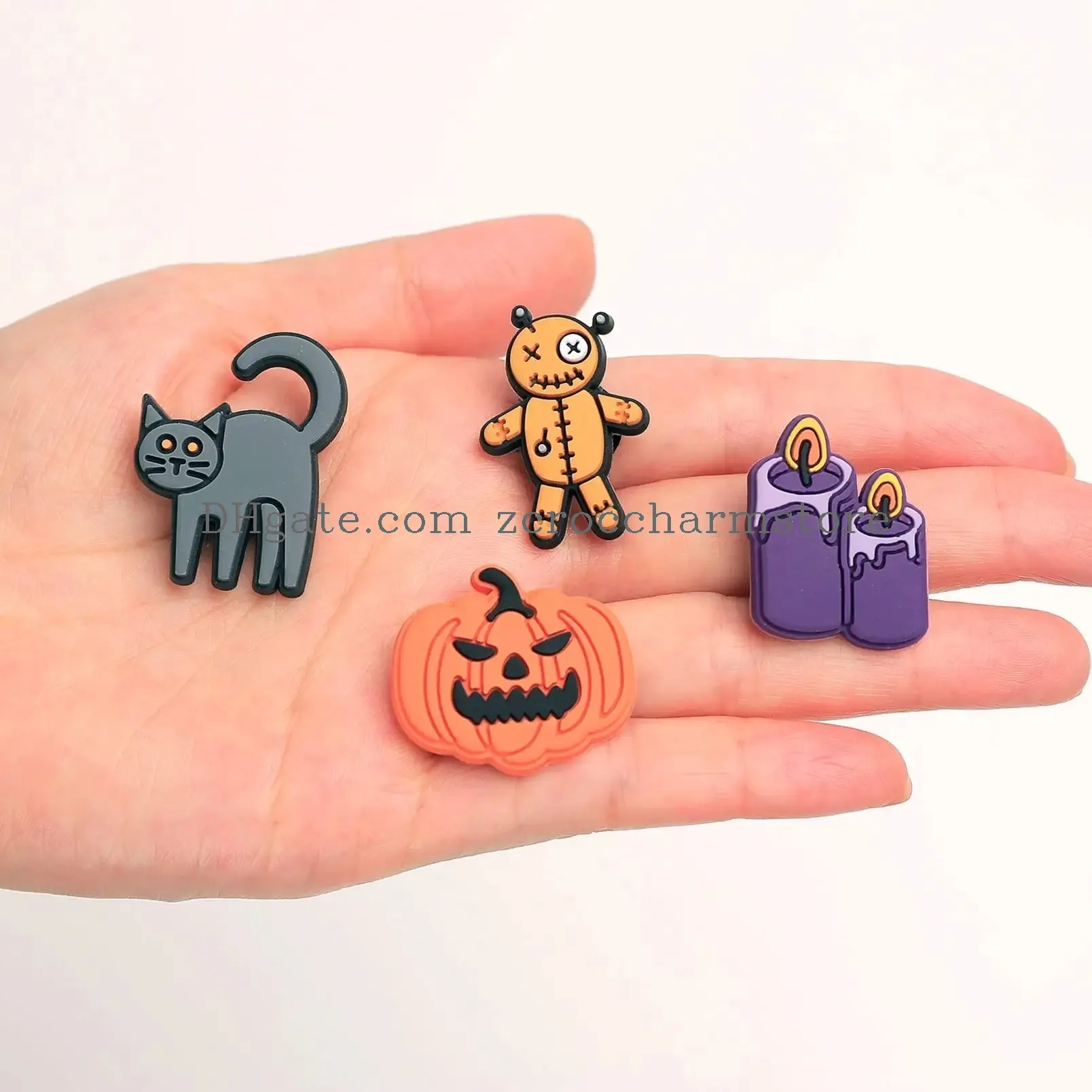 3ml halloween theme shoe charms includes glow in the dark perfect for shoes sandal clog wristband decorations halloween decorations and party favors for women men and kids