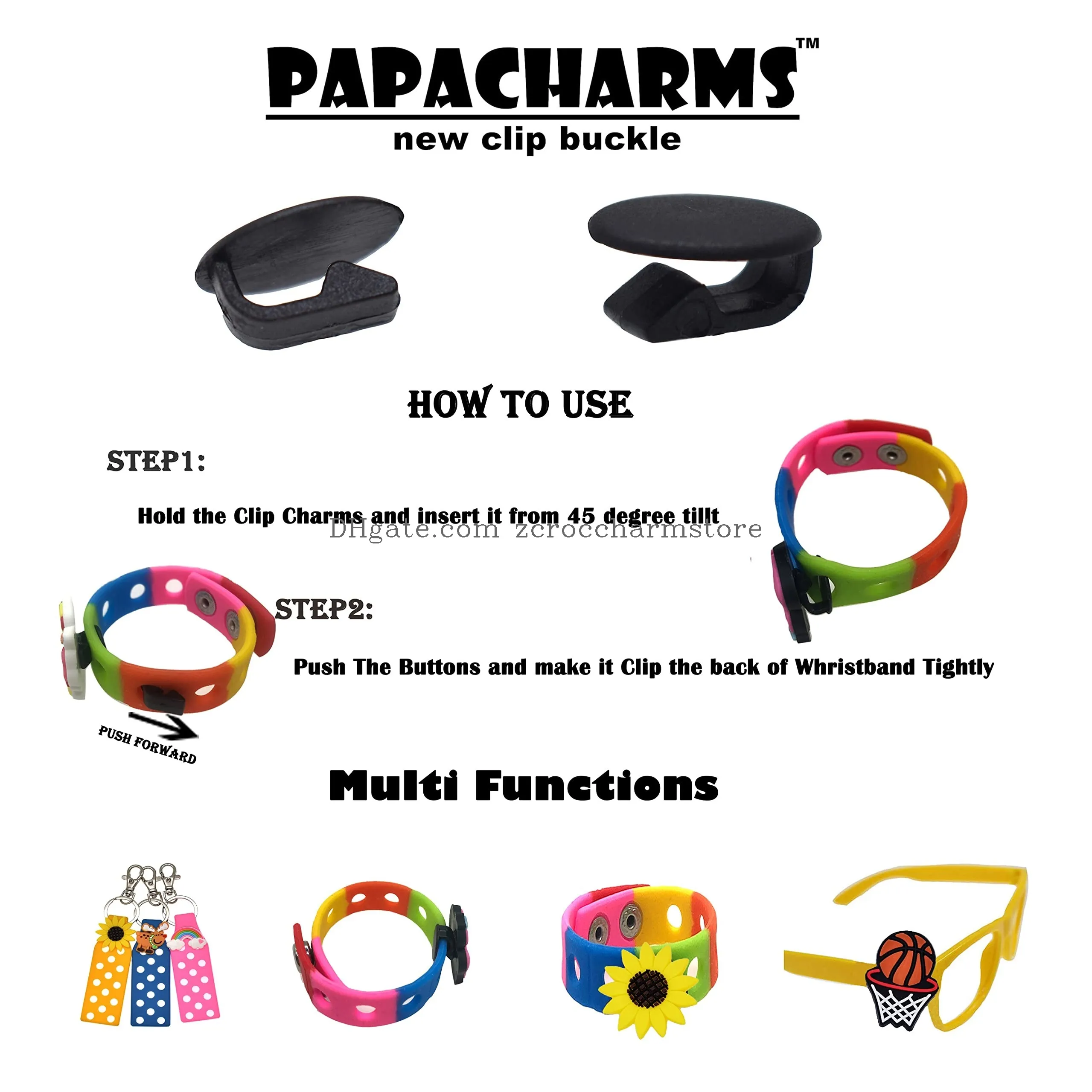 papacharms lot of shoe charms random different 30/50/70/100/150/ pvc mixed vibrant cool cute shapes for shoe decorations party gift