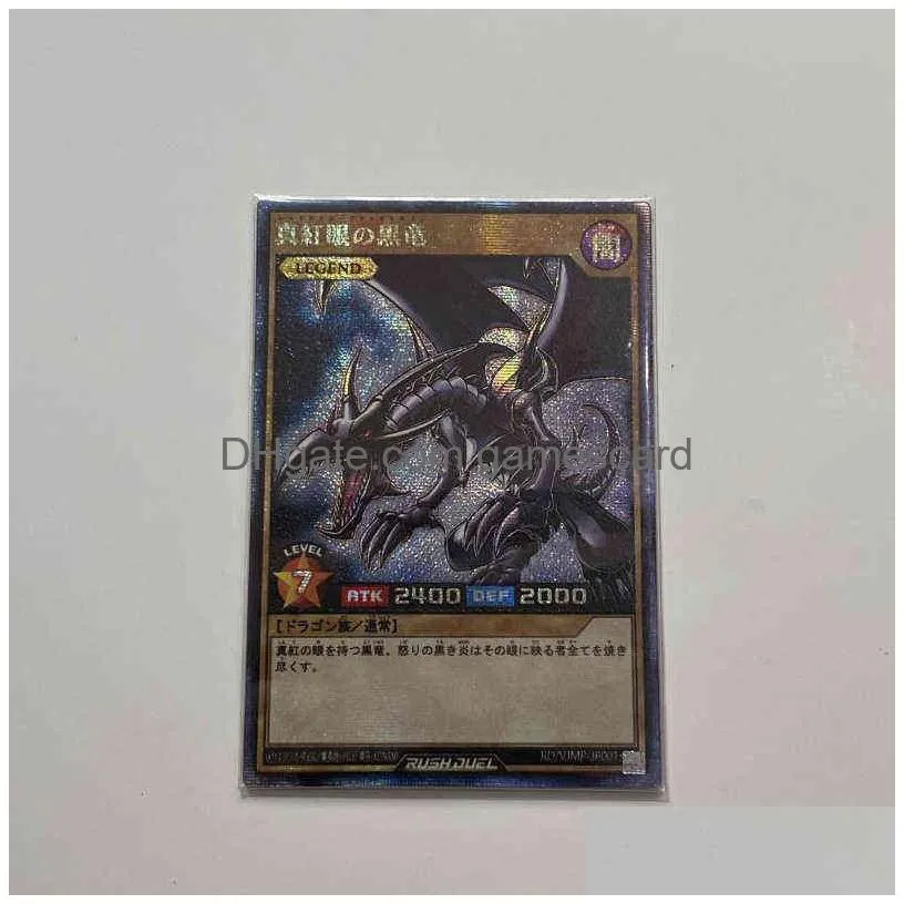 yu gi oh rd flash japanese specialty blue eyes white dragon black magician real red eyes black dragon hobby collection card g220311