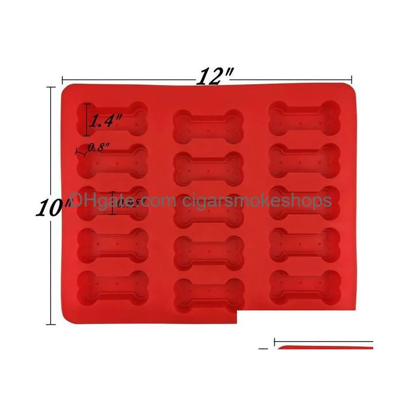 food grade ice cube trays cooler puppy paw bone rocket cake pan silicone treats biscuit baking mold cookie moulds cutter red