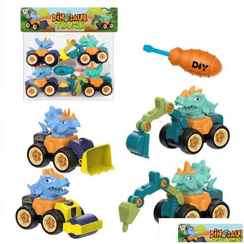 dinosaur construction toy set educational designer model screwdriver disassembly assembly puzzle toys for kid tyrannosaurus rex