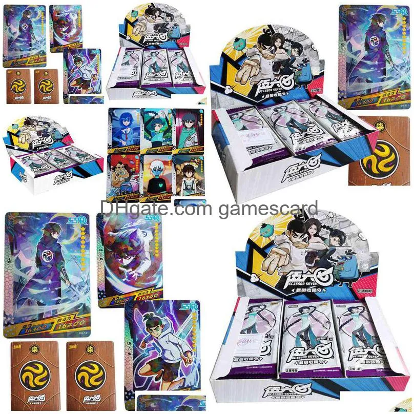 scissor seven letters paper card letters one games children anime peripheral character collection kid`s gift playing card toy g220311