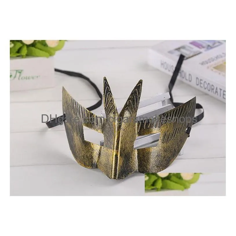 ancient prince prince antique bat mask plastic men`s jazz retro mask bronze ancient silver mask 2019 new