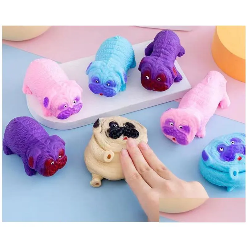 novelty games toys decompression squishy multi pug release pressure toy for kids and adult