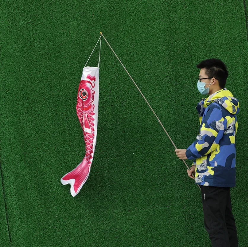 banner flags koinobori koi nobori carp windsocks streamers colorf fish flag decoration med kite hanging wall decor 40cm 55cm 70cm 10
