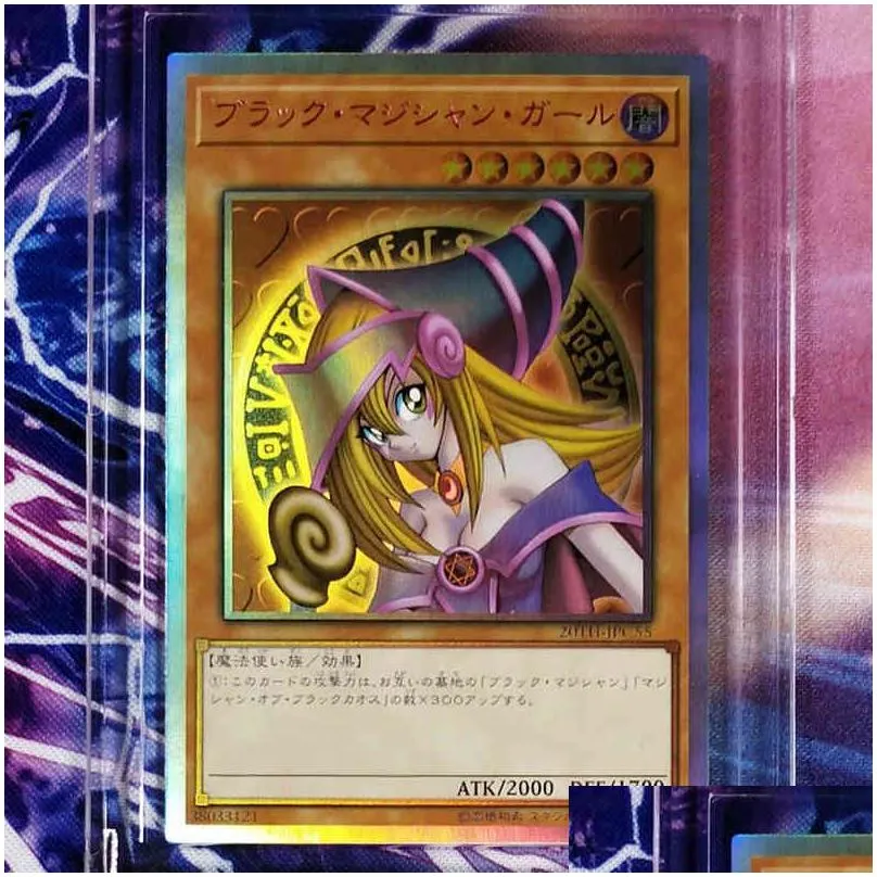 16 styles yu gi oh new dark magician girl diy toys hobbies hobby collectibles game collection anime cards g220311