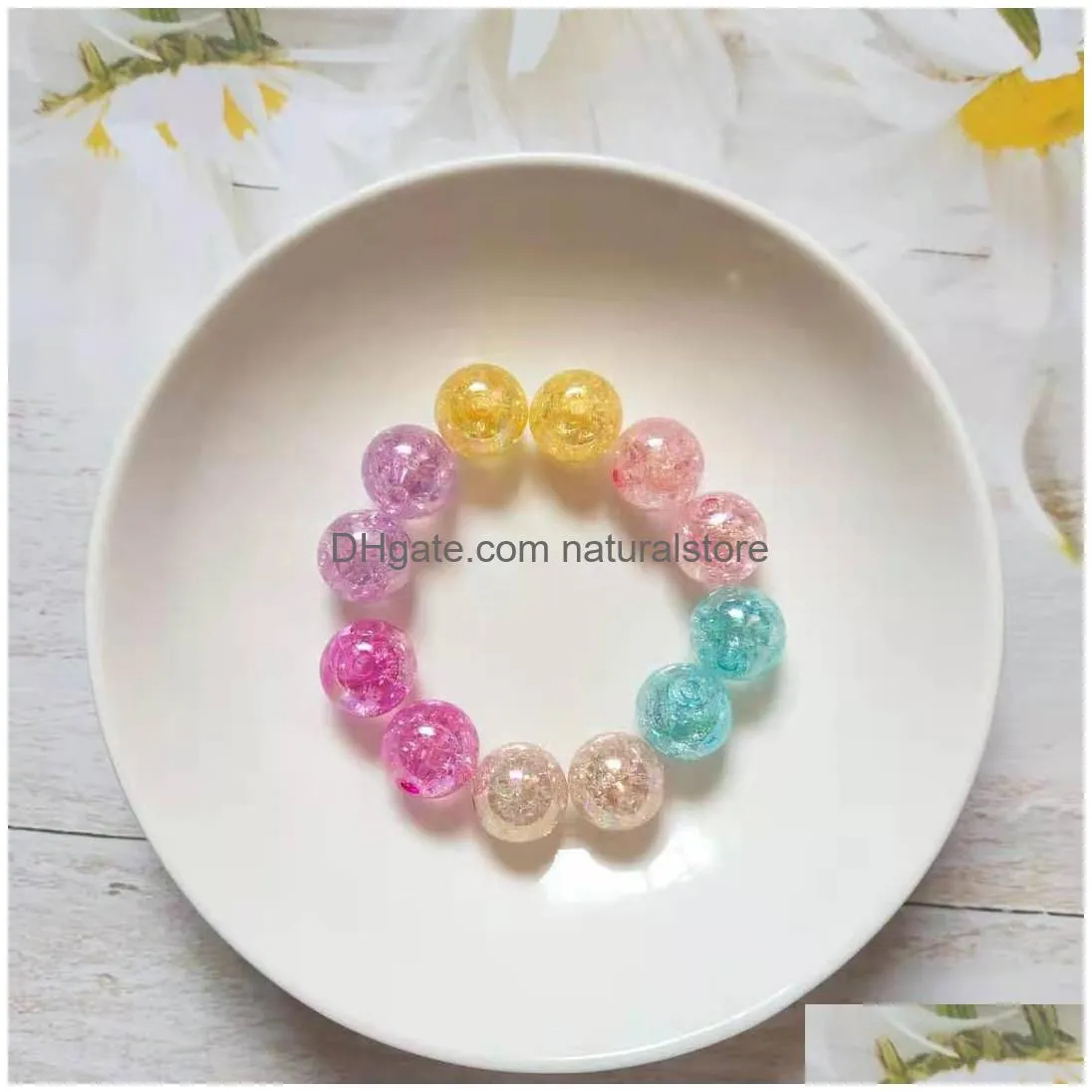 round spacer plastic resin loose beads fit charms bracelet for diy jewelry necklace 10pcs/lot