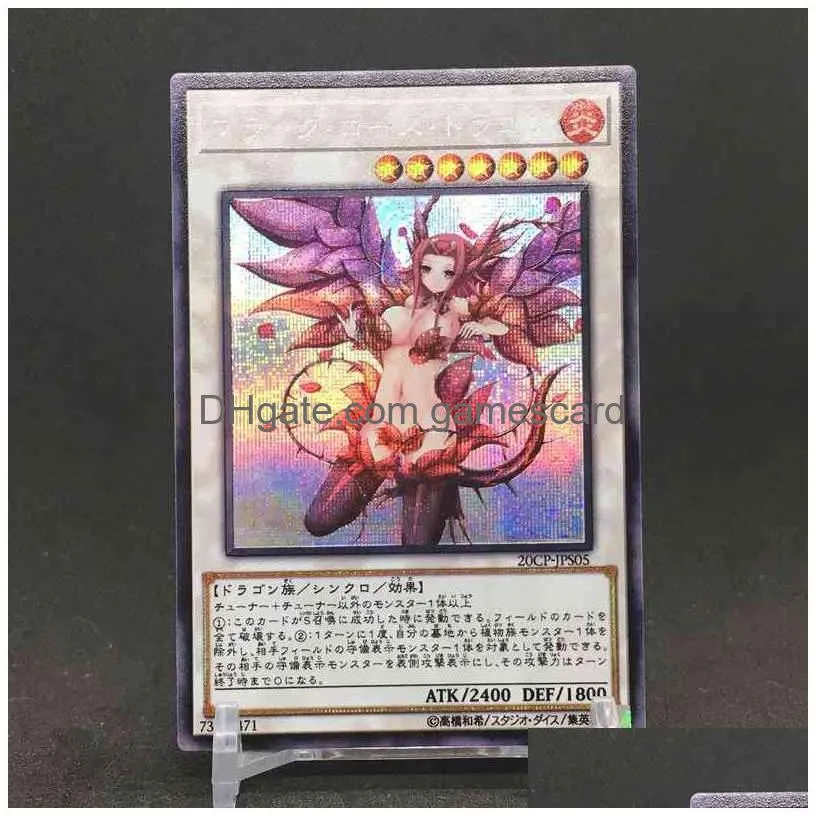 6 styles yu gi oh dark magician girl daughter version japanese diy toys hobbies hobby collectibles game collection anime cards g220311