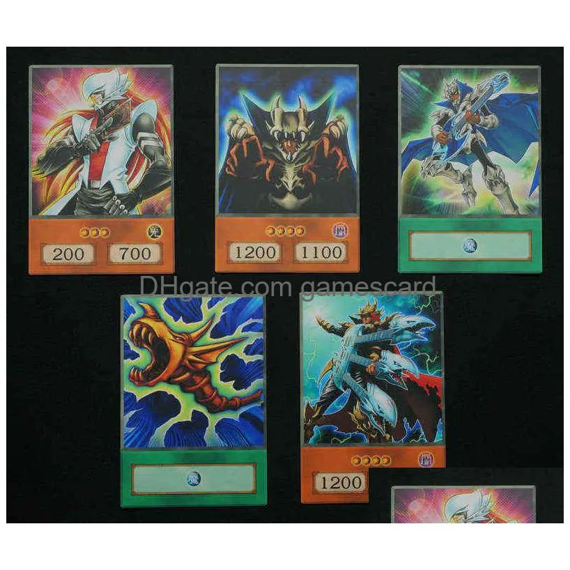 24pcs/set blue-eyes series related spell trap cards yugioh classic signature move burst stream of destruction anime orica g220311