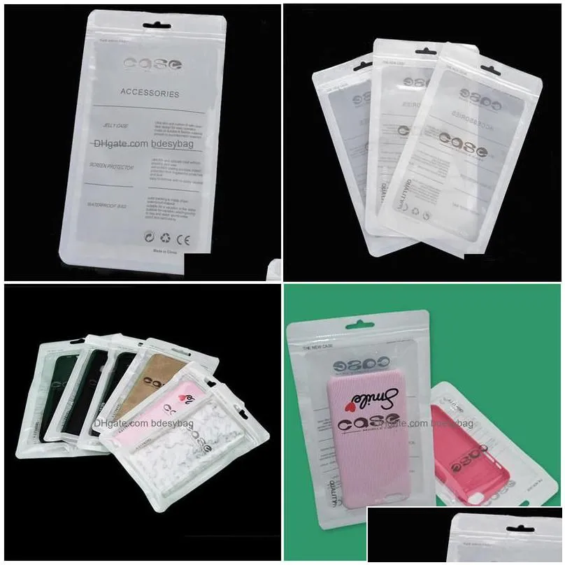 wholesale packing bags 1000pcs/lot 12x21cm plastic zipper bag cell phone accessories mobile case er packaging package wholesale lz0779 drop de