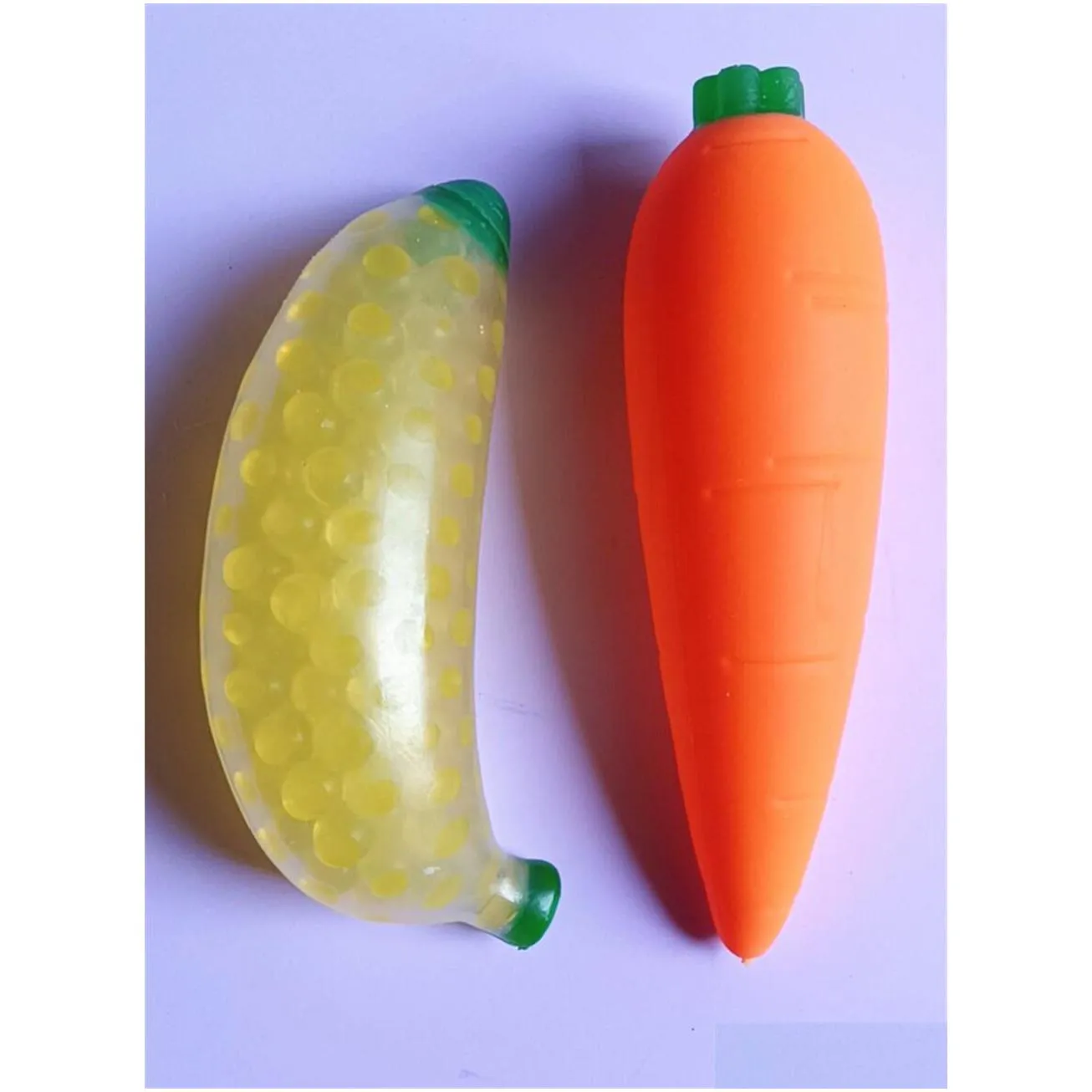 novelty games toys decompression squeeze vegetable and fruit release pressure toy for kids and adult different size