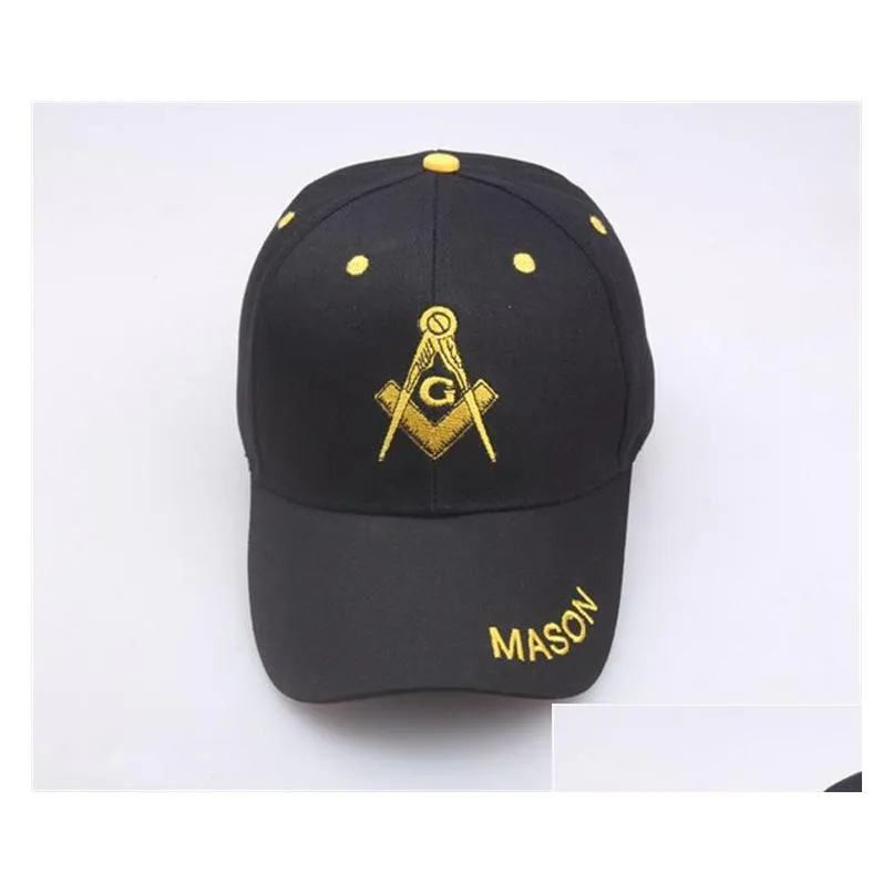 ball caps new embroidery masonic baseball cap men freemason symbol g templar freemasonry hat men women army navy military snapbacktrucker dad hat