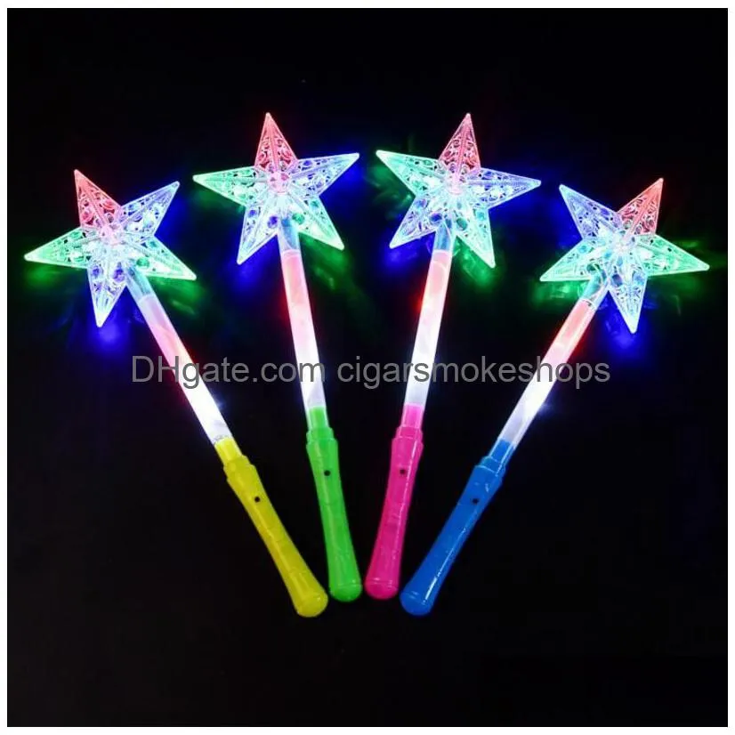 sparklebrite led flashing light stick - butterfly & snowflake design | unique gift for concerts, parties & special events