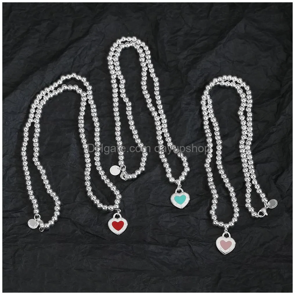 charm bracelets 925 sterling silver heart necklace bracelet light luxury jewelry fashion premium free delivery 230216