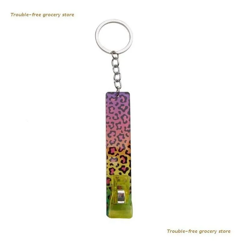 Keychains Creative Purse Clip Card Puller Key Chain Pretty Nails Tool Debit Grabber